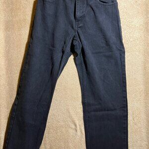 US‎ Polo Assn Men 32x32 Black Denim Regular Straight Fit Vintage 5 Pocket Jeans